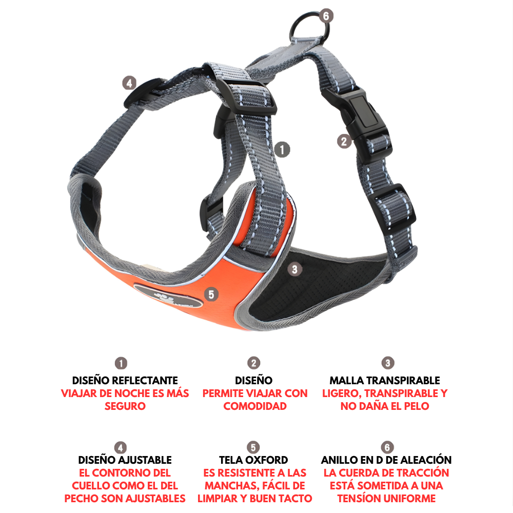 Pechera Premium para Perros | Comodidad y Control con Amor