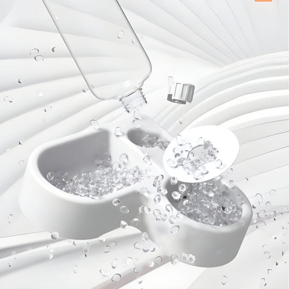 Comedero Bebedero 2 en 1 con Botella de Agua Automática